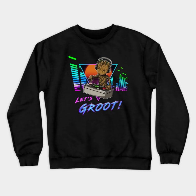 Let's Groot! Crewneck Sweatshirt by NotoriousMedia